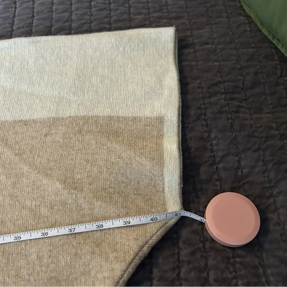 New Condition Note di Anita Turtleneck, Poncho Cream and Tan Knit Wool Blend - Picture 10 of 13